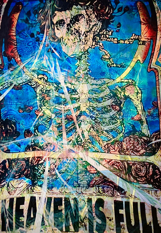 Limited Edition Heaven is Full 20 x 30  satin tour poster