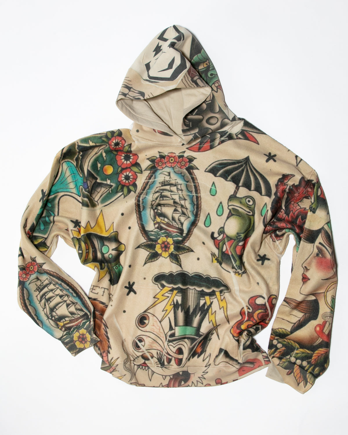 RATS GET FAT HOODED SWEATSHIRT